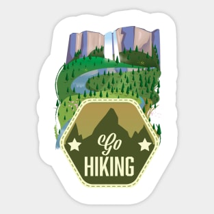 GO Hiking Sticker